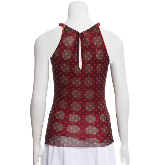 FUZZI Mesh Polka Dot Tank - MEDIUM - Picture 3 of 3